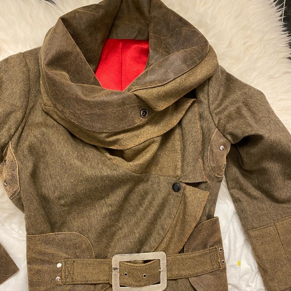 Jacket Leather, Cashmere, Silk, Size XS - Picture 2 of 16